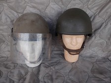 Two Vintage Israeli Orlite M76/201 Helmets IDF Army Lot of 2 picture