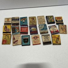 Vintage 1940s 50s Matchbook Lot Collection Of 20 Advertisement Matches picture