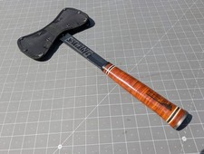 EstWing EDBA Black Finish Double Bit Axe w/ Leather Grip & Sheath picture