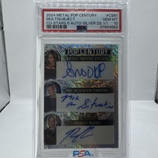 2024 LEAF POP CENTURY JERSEY SHORE Co-Stars 6 AUTO  1/1 MTV SILVER  PSA 10 picture