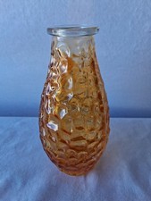 Vintage Collectable Item Is a Whitefriars #9731 Tangerine Glass Pineapple Vase picture