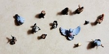 Miniature Ceramic Forest Animals Lot 13pc Woodland Creatures Hagen Renaker Style picture