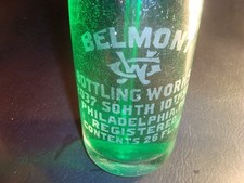 Vintage Belmont Bottling Works Seltzer Bottle, Philadelphia, Pennsylvania picture