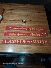 Rare Vintage Camel Camels Cigarette Is store Display Rack Signs Chattanooga tenn picture