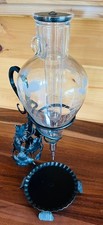 Vtg. Wine Decanter, Etched Glass, Beautiful Made in Austria Complete  picture