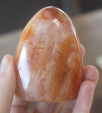 CARNELIAN FREEFORM 2.92 X 2.20 INCHES/ 242 GRAMS picture