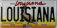 Louisiana State License Plate Novelty Fridge Magnet picture