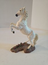 VTG Danbury Mint Horse Noble Steeds Lipizzaner Figure MBI GVC Resin Rearing picture