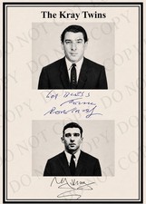 The Kray Twins A4 Signature / Signed Display  picture
