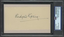 RUDYARD KIPLING (1865-1936) autograph cut |