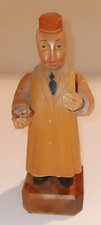 Vintage ANRI Wood Carved Doctor/Pharmacist Medical Figurine Sculpture Rare Find. picture