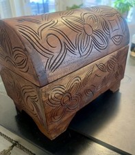 Vintage Hand Carved Old World Box  picture