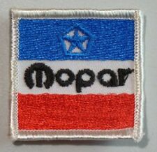 MOPAR Square Embroidered Patch Red White Blue Pentastar 2
