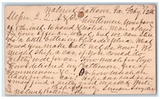 1879 Simon Snyder Walnut Bottom Mechanicsburg Pennsylvania PA Postal Card picture