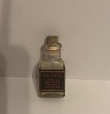 Vintage Empty Cutex Cuticle Remover And Nail Cleanser Glass Bottle picture