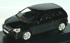 Minichamps 1/43 Volkswagen Polo 4 Facelift 2-Door 2005-09 Black Diecast Model picture