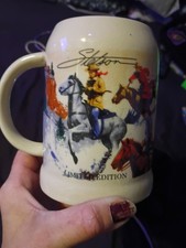 1989 Stetson Limited Edition holiday cowboy stein  picture