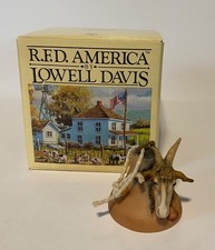 Vintage RFD America Lowell Davis Willy Goat Small 2” Bell Ornament & Box 225311 picture