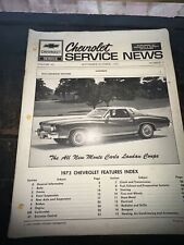 1972 Chevrolet Service News Magazine Volume 45 Number 9 Original Copy picture
