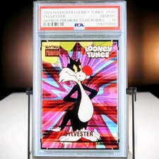 🌟🌟2024 FLEER LOONEY TUNES SKYBOX PREMIUM STAR RUBIES SYLVESTER /150 PSA 10🌟🌟 picture