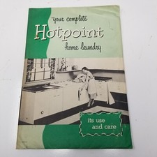 Your Complete Hotpoint Home Laundry 1951 Packet Use Care Booklet Warranty Card picture
