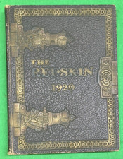 VERY GOOD 1929 Oklahoma A&M College Redskin Yearbook Oklahoma State University#A picture