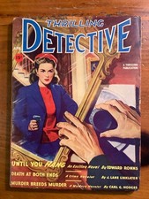 Thrilling Detective (Apr 1947) Pulp Magazine - Gun Moll Mirror Cover - Ronns picture