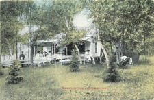 C-1910 Merrimack Wisconsin Cooper's Cottage people Postcard 25-10023 picture