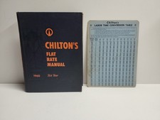 Vintage Hardcover Copy Of Chilton's Flat Rate Manual 1960 31st Edition picture