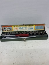 Vtg. 1983 S-K Professional Tools 16 Piece Socket Set 1/2