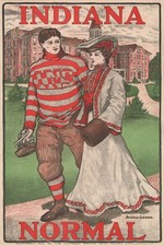 Indiana Normal School Vintage Poster (1905) 🎓 - 16x24” Retro Decor picture