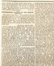 1849 Oregon Trail Pioneer Settlement Portland Columbia River History Article picture