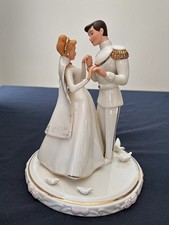 LENOX DISNEY CINDERELLA WEDDING DAY CAKE TOPPER PRINCE CHARMING - NEW in BOX COA picture