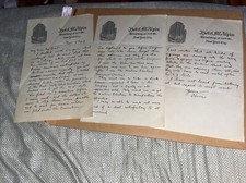 1919 Letter on Selling Invention to Western Electric Hotel McAlpin New York City picture