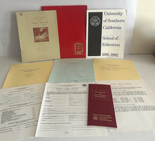 USC 1991 1992 1993 Application Folder School of Education Doctorate Vtg Items picture