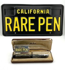 Vintage Large  PARKER ROYAL CHALLENGER Sword Fountain Pen 14K Med FLEX boxed picture