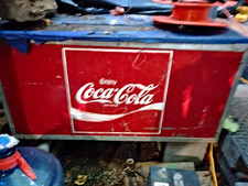 Coca-Cola Red & White Soda Advertising Cooler w/ Enjoy Coca-Cola Logo picture