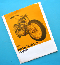 Original Vintage 1970's Harley Davidson Brochure XR750 Racing Motorcycle picture