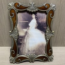 Mason Lane Metal & Enamel w/ Rhinestones Accent 4”x 6” Frame picture