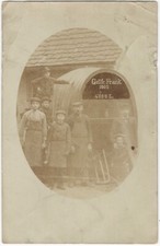 German Barrel Cooper Workshop Original 1905 Occupational Real Photo Postcard picture