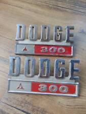pair vintage DODGE 300 TRUCK EMBLEM BADGES stamped 2833756/58395A picture