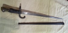 Vintage French Model 1874 Gras Bayonet & Scabbard 1880 Date Signed-Marked Nice picture