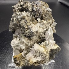 Natural Volcano Calcite(UV) W/ Hemimorphite and Sapheralite Minerals, Crystals picture