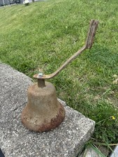 Vintage  WWII US Navy Harvard Lock Company Cast Iron Ship Bell Side Crack picture