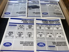 Ford Cars Restoration Parts Catalog 1994 Dennis Carpenter LOT OF (5) 1932 ~ 1959 picture