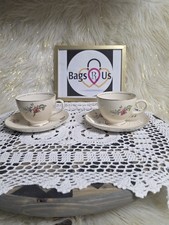 Vintage Household Institute Teacups Priscilla Pattern, Floral Pattern 1940's EUC picture