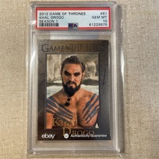 2012 Game Of Thrones Season 1 KHAL DROGO 💎 PSA 10 💎 POP 4 💎 Jason Mamoa picture