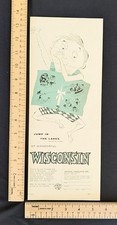 Vintage 1956 Wisconsin Tourism Color Print Ad Full Page Original Advertisement picture