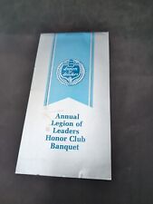 1976 Chevrolet Legion Of Leaders Annual Honor Clube Banquet Program  picture