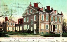 Philadelphia PA Cliveden Chew Mansion Postcard Used (28713) picture